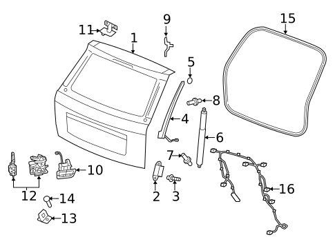 Liftgate for 2023 Dodge Durango #0