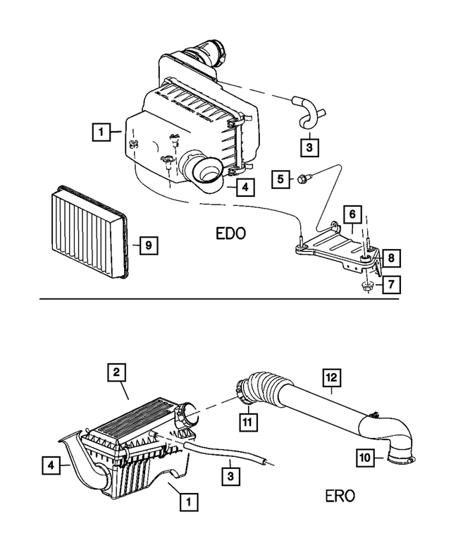 53030615AC - Fuel: Crankcase Vent To Air Cleaner Tube for Mopar Image