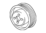 11511436590 - : Engine Water Pump Pulley for BMW: 323Ci, 323i, 325Ci, 325i, 325xi, 328Ci, 328i, 330Ci, 330i, 330xi, 525i, 528i, 530i, X3, X5, Z3, Z4 Image