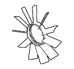 11521712058 - Cooling System: Fan Blade for BMW: 318i, 318is, 323Ci, 323i, 323is, 325Ci, 325i, 325is, 325xi, 328Ci, 328i, 328is, 330Ci, 330i, 330xi, 525i, 525iT, 528i, 530i, 535i, 735i, 735iL, M3, M5, X5, Z3 Image