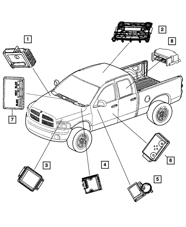 56049707AF - Electrical: Overhead Console Module for Mopar Image image