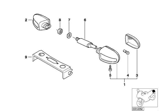 63132306494 - Lights: Turn Indicator -  for BMW-Motorrad Image