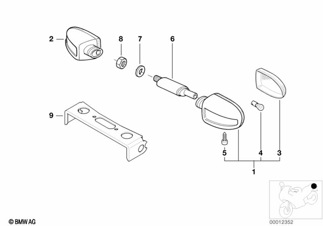 63132306494 - Lights: Turn Indicator -  for BMW-Motorrad Image image