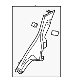 BE8Z5431012AA - Body: Lower Quarter Trim for Ford: Fiesta Image
