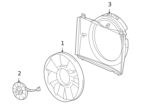 Cooling Fan, Clutch & Motor for 2007 Buick Rainier #0