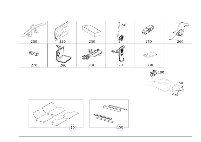 9865500 - Interior Equipment: Cleaning Cloth for Mercedes-Benz Image