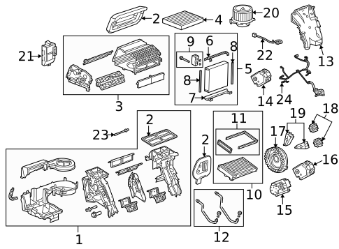 Evaporator & Heater Components for 2016 Buick LaCrosse #0