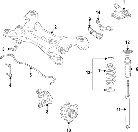 Rear Suspension for 2025 INFINITI QX55 #2