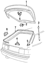 895827025B - Body: Lift Gate for Audi: Coupe Quattro Image