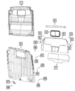 5LF93LWRAA - : Cab Back Trim Panel for Ram: ProMaster 1500, ProMaster 2500, ProMaster 3500 Image