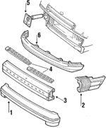 E63Z17D957A - Body: Cover for Ford: Tempo Image