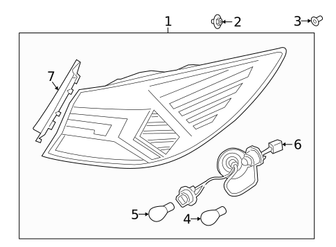Tail Lamps for 2020 Hyundai Elantra #0
