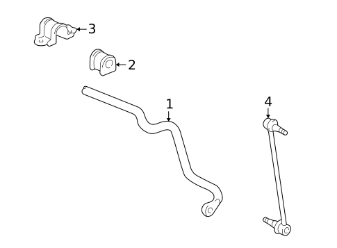 Stabilizer Bar & Components for 1999 Lexus ES300 #0