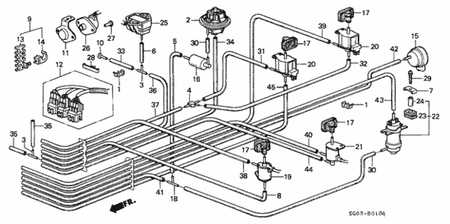 Control Box Tubing ('87) for 1987 Acura Legend #0