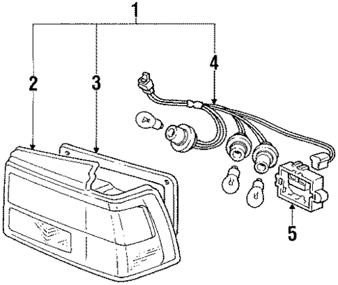 Combination Lamps for 1987 Honda Accord #0