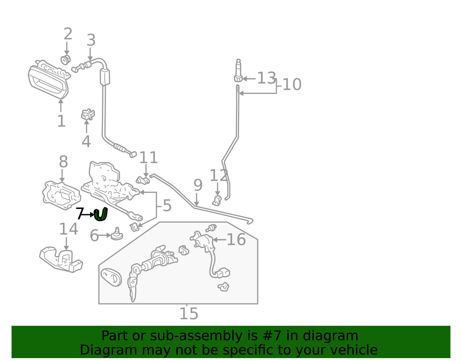 74816-S2G-003 - 1999-2005 Honda - Band | Genuine Honda Parts