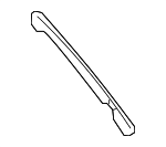 4H0853377A5FQ - Body: Front Molding for Audi: A8 Quattro, S8 Image