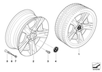 36116779791 - : Wheel, Alloy for BMW Image