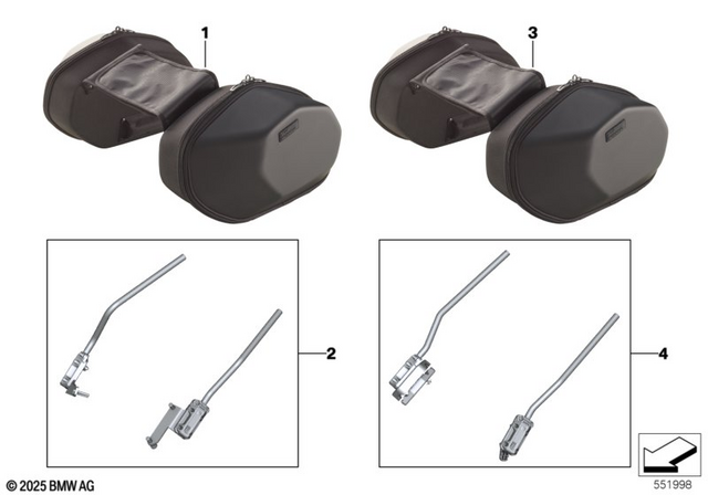 77495B3E251 - Luggage &amp; Storage: Spacer for BMW-Motorrad Image