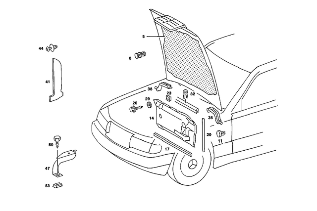 2016820326 - Panelling: Dampening for Mercedes-Benz Image image