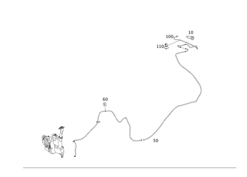 Rear Panel Door Pane Washer for 2008 Mercedes-Benz GL550 #0
