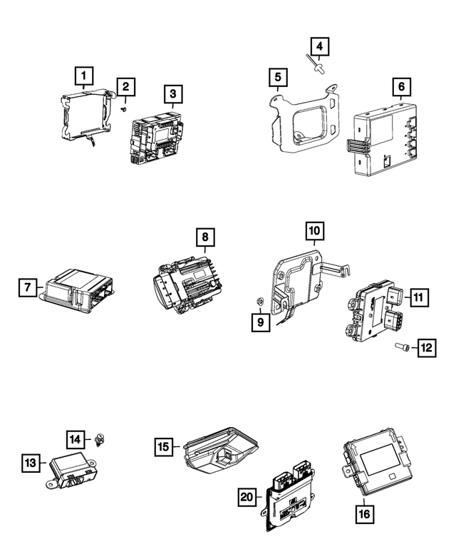 68589073AA - : Forward Facing Camera for Mopar Image