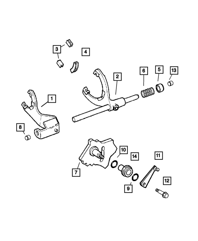 83503515 - Transfer Case Model 241 [DHE]: Shift Fork Spring Cup for Mopar Image
