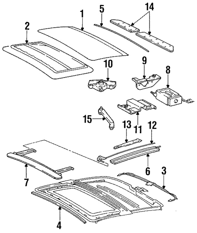 96456402000700 - Body: Sunroof Frame for Porsche Image