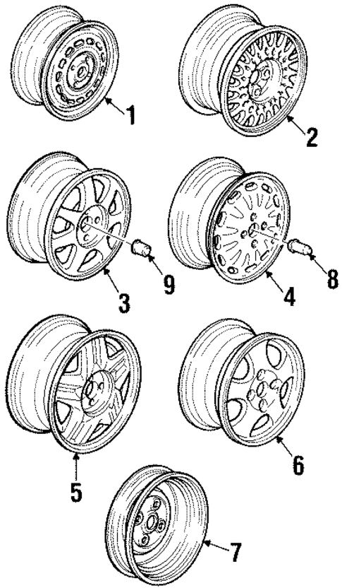 Wheels for 1994 Honda Accord #0