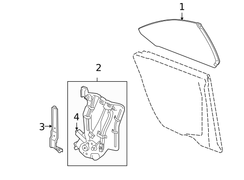 Glass & Hardware for 2009 Pontiac G6 #0