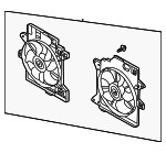 YF0915025K - : 2001-2004 Mazda Tribute - Fan &amp; Motor for Mazda: Tribute Image