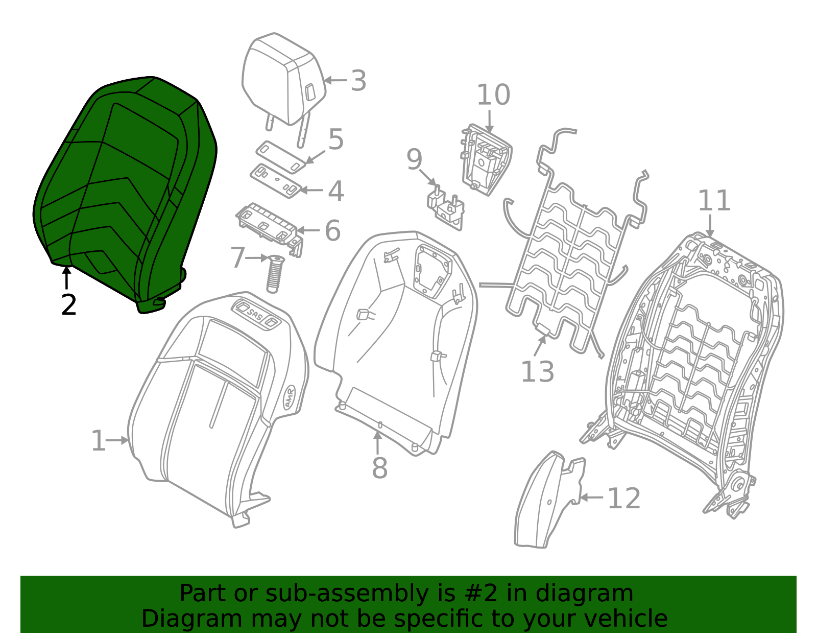 Genuine BMW 52-10-5-A54-783 | Seat Back Cover | FREE Shipping on