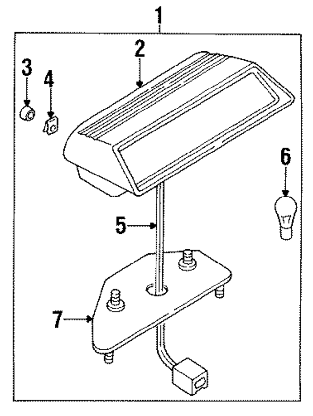 26590D4500 - : High Mount Lamp for Nissan Image