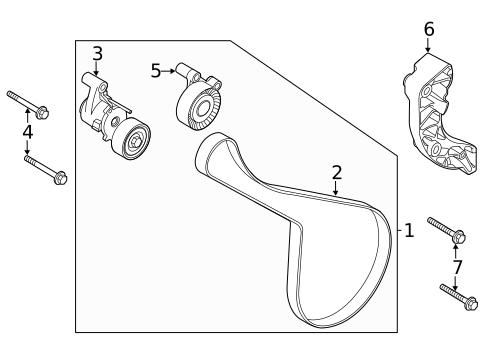 Belts & Pulleys for 2021 Volvo V60 #0