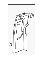 84706246 - : Lock Pillar Trim for Chevrolet: Silverado 1500, Silverado 1500 LTD, Silverado 3500 HD | GMC: Sierra 1500, Sierra 1500 Limited, Sierra 2500 HD, Sierra 3500 HD Image