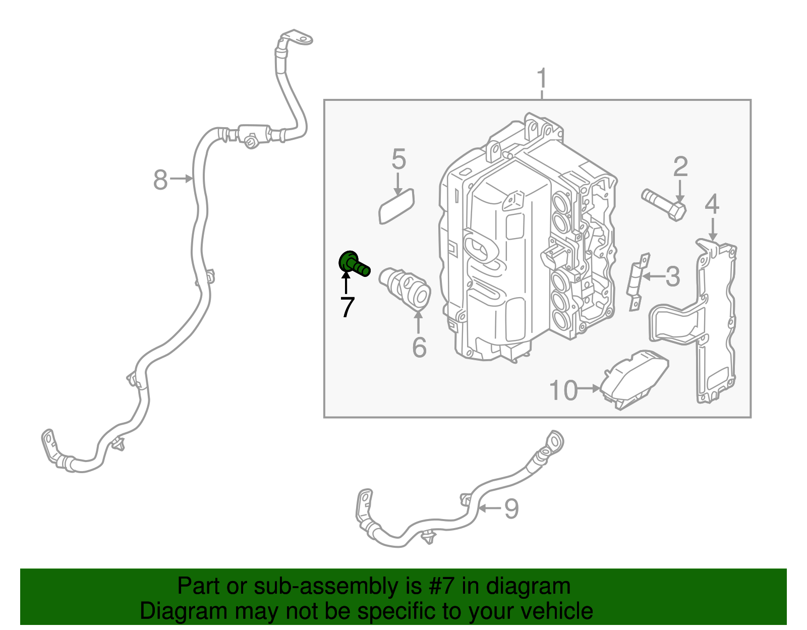Drive Motor Inverter Coolant Line Bolt - Porsche (N-104-514-05)