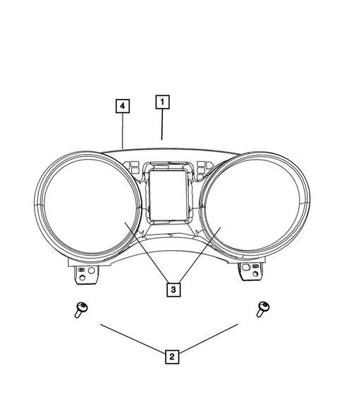 Instrument Panel Cluster for 2013 Dodge Journey #0