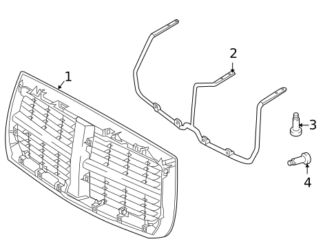 Grille & Components for 2011 Ram Dakota #0