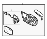 76200SDCA11ZM - : Mirror Assembly for Honda: Accord Image