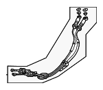 54310TGHA01 - Body: Control Cable for Honda: Civic Image