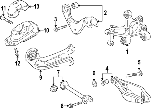 Rear Suspension for 2025 Toyota Corolla #2