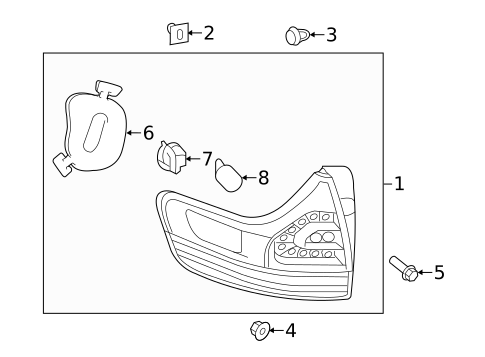 Bulbs - Chassis for 2012 Toyota Sienna #2