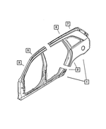 5101984AF - Body Sheet Metal Except Doors: Body Side Aperture Panel, Right for Mopar Image