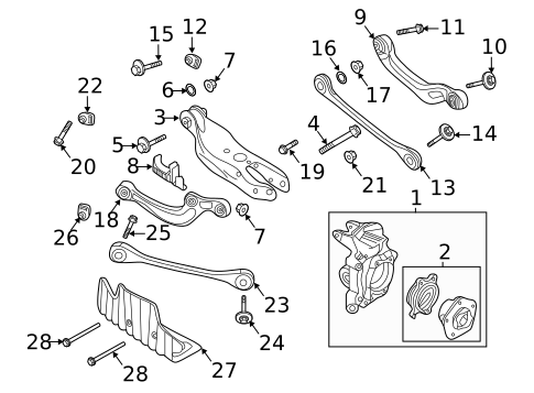 Rear Suspension for 2019 Audi A6 Quattro #1