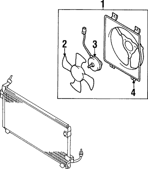 Condenser Fan for 1998 Mitsubishi Diamante #0