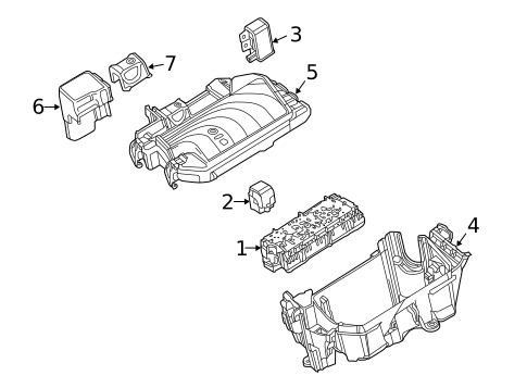 Fuse & Relay for 2007 Mercedes-Benz CLK350 #2