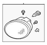 261508J025 - : Fog Lamp Assembly for Nissan: Altima, Murano Image