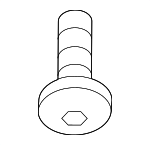 W504775S303X - Body: Seat Belt Lap And Shoulder Belt Screw for Ford Image