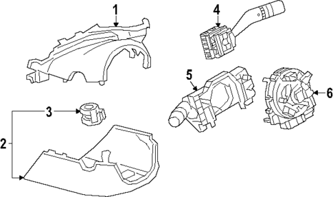 Shroud, Switches & Levers for 2024 Mazda CX-90 #0