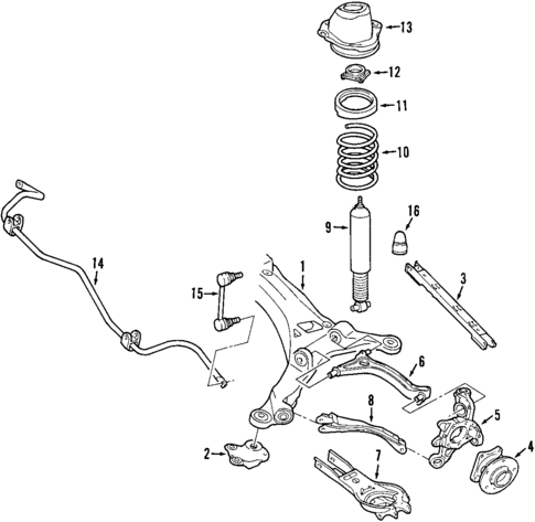Rear Suspension for 2006 Volvo S60 #2